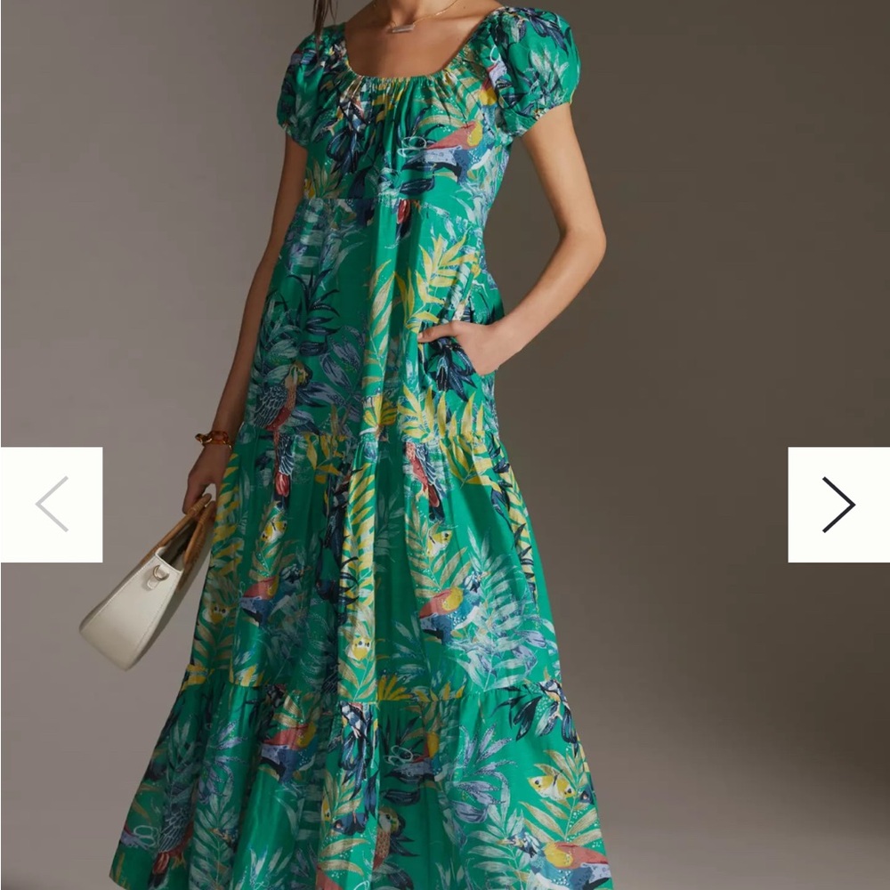 Anthropologie Maeve Tiered Maxi Dress